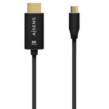 Cable Conversor Aisens A109-0711/ USB Tipo-C Macho/ HDMI 8K Macho/ 1m/ Negro