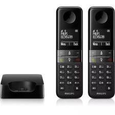 Teléfono Inalámbrico Philips D4702B/34/ Pack DUO/ Negro