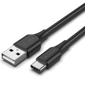 Cable USB 2.0 Vention CTHBD/ USB Tipo-C Macho - USB Macho/ 50cm/ Negro