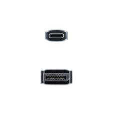 Cable Conversor Nanocable 10.15.5002/ USB Tipo-C Macho - Displayport Macho/ 1.8m/ Negro