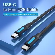 Cable USB 2.0 Tipo-C Vention COWBH/ USB Tipo-C Macho - MiniUSB Macho/ 2m/ Negro