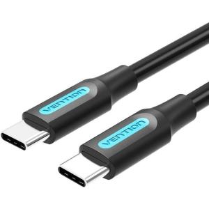 Cable USB 2.0 Tipo-C Vention COSBD/ USB Tipo-C Macho - USB Tipo-C Macho/ 50cm/ Negro