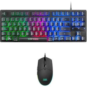 Pack Gaming Mars Gaming MCPTKLES/ Teclado + Ratón Óptico