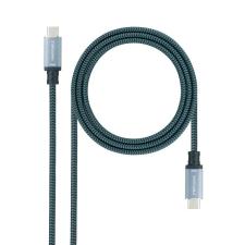 Cable USB 3.1 Nanocable 10.01.4101-L150-COMB/ USB Tipo-C Macho - USB Tipo-C Macho/ 1.5m/ Gris y Negro