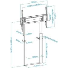 Soporte de Pared Fijo/ Suelo TooQ HIPERIÓN FS2280M-B para TV de 55-100'/ hasta 120kg