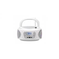 RADIO CD FONESTAR BOOM-ONE-B BLANCO - 4W RMS - BLUETOOTH - FM - USB/MP3 - AUX IN - SALIDA AURICULARES - EFECTOS LUMINOSOS - Imag