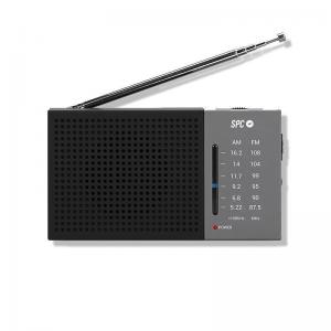 RADIO SPC JETTY LITE - FM/AM - ANTENA TELESCÓPICA - CONTROL DE VOLUMEN - CONEXIÓN AURICULARES 3.5MM - RED+PILAS AA - Imagen 1