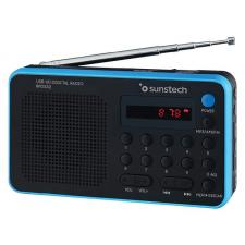 RADIO PORTÁTIL SUNSTECH RPDS32BL BLUE - AM/FM - 70 PRESINTONIAS - ALTAVOZ 1.4W RMS - SD/USB/AUX-IN - CONEXIÓN AURICULARES - BATE