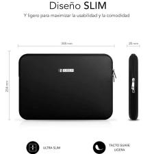 Funda Subblim Business Laptop Sleeve Neoprene para Portátiles 13.3'-14'/ Negra