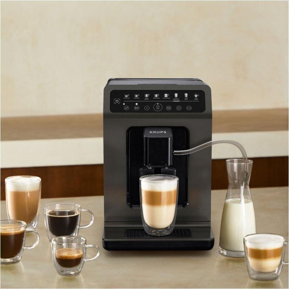 Cafetera de cápsulas Mini MilkQool Delta Q 1200W 20 bares depósito de leche  negro