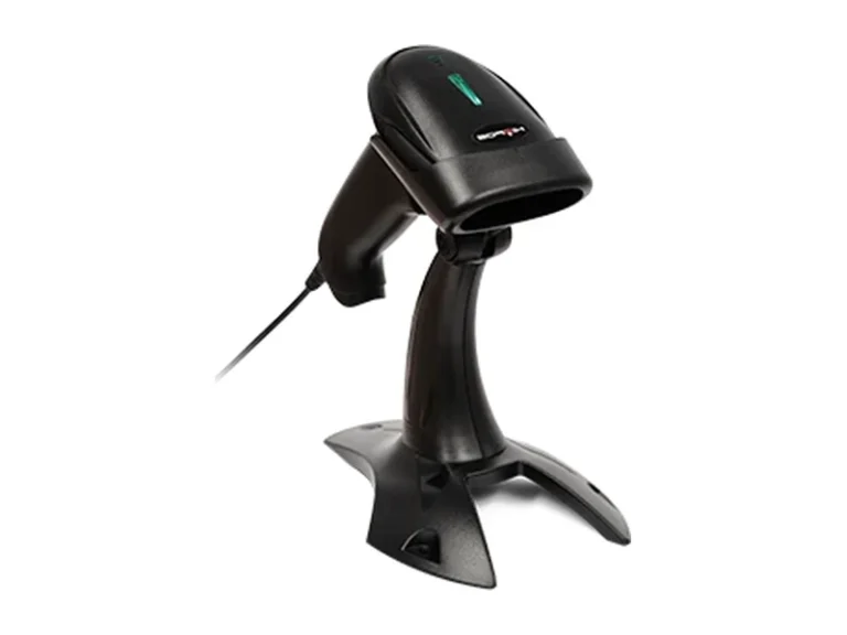 Lector de códigos 2D tipo pistola con soporte