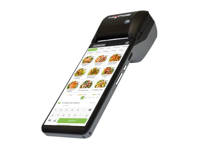 Terminal de mano HIOPOS Mobile con impresora integrada